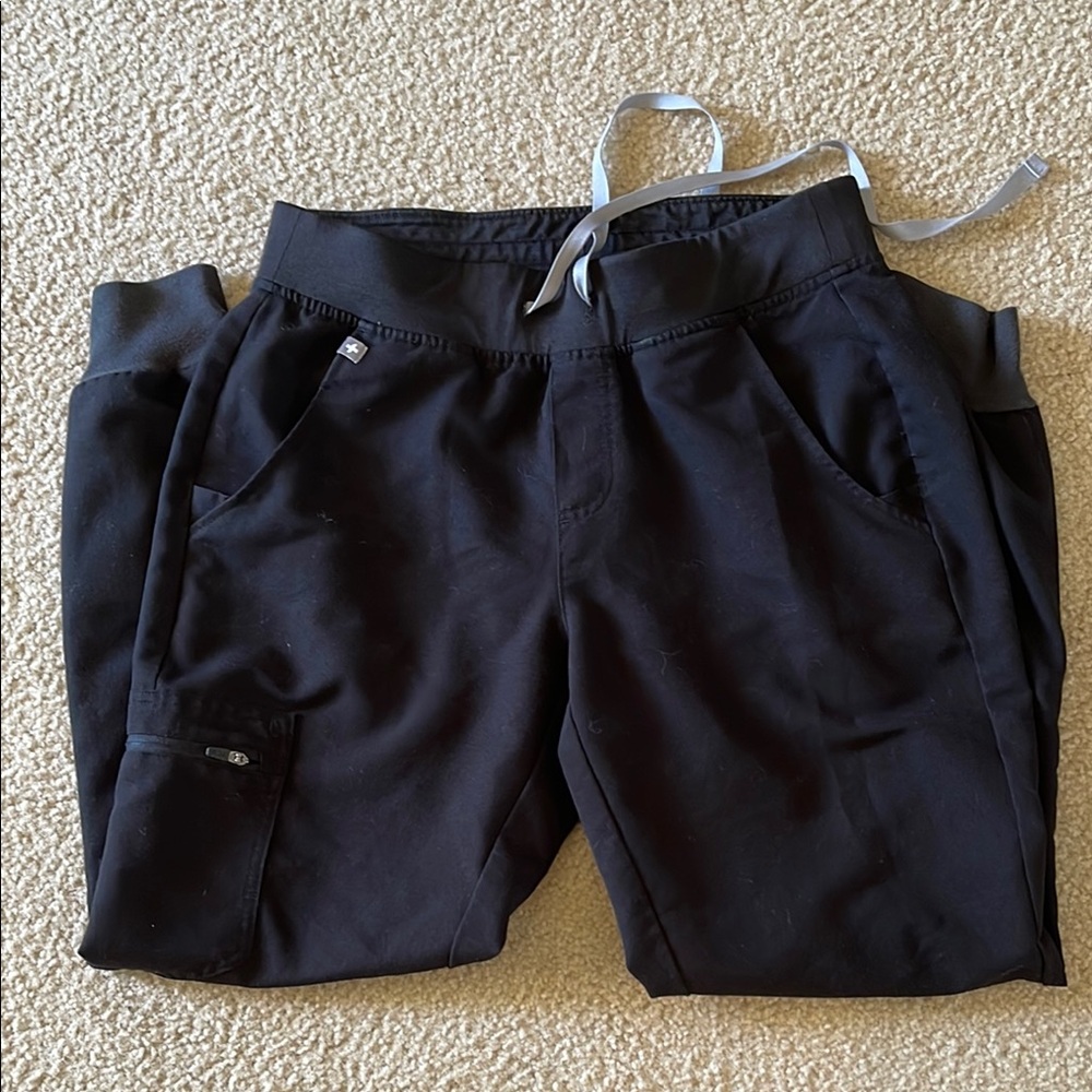 Black Jogger Pants with Drawstring